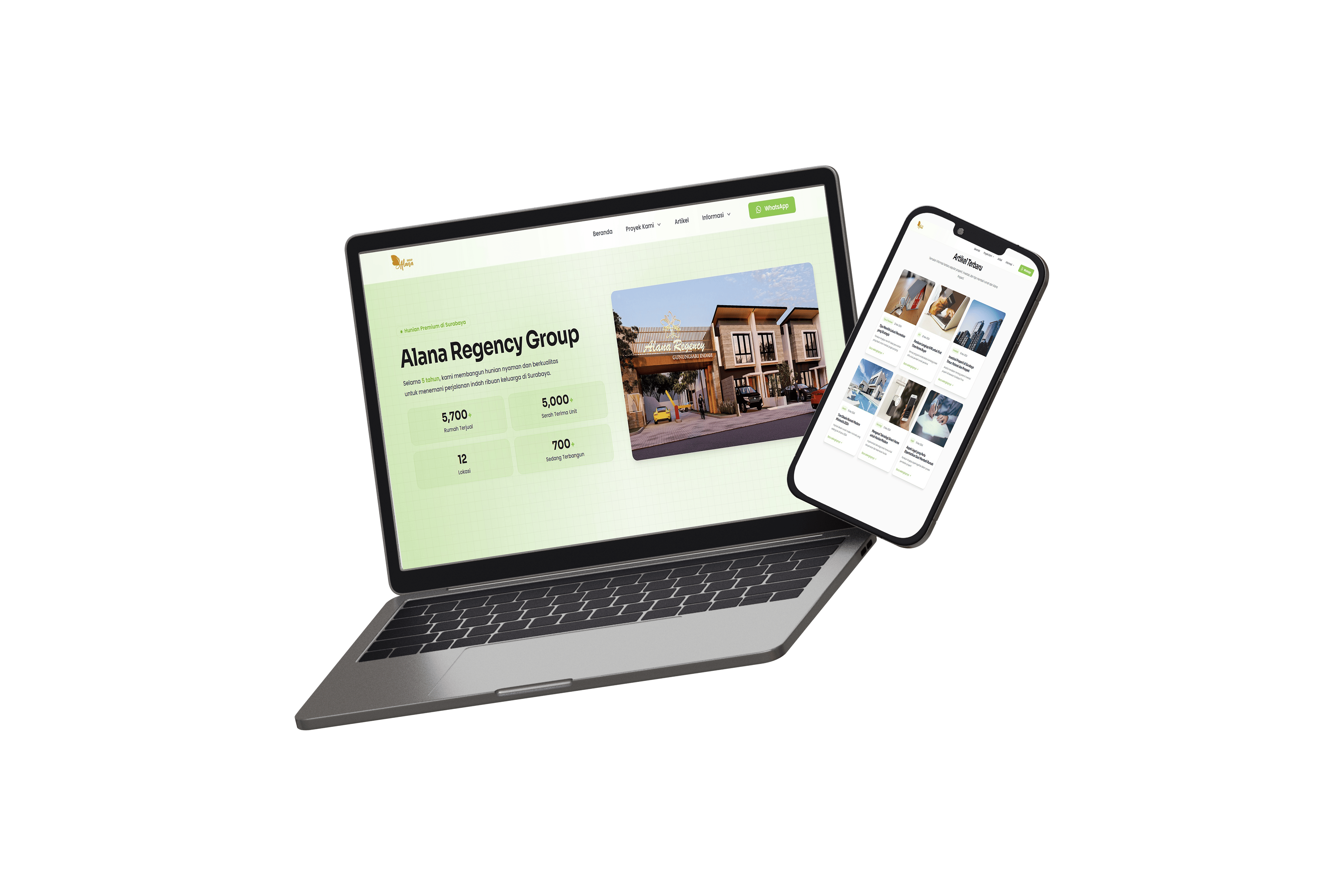 Mockup project Alana - Platform Real Estate